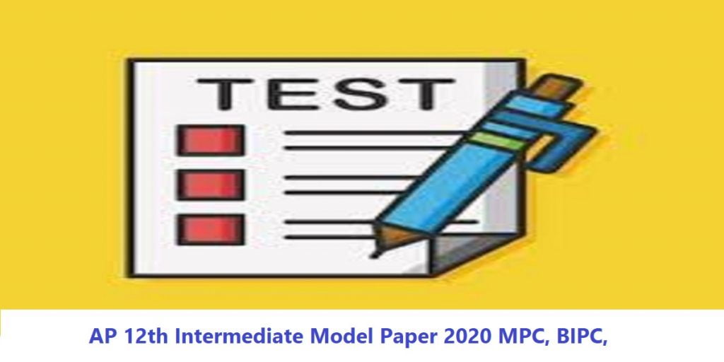 AP 12th Intermediate Model Paper 2020 MPC, BIPC,